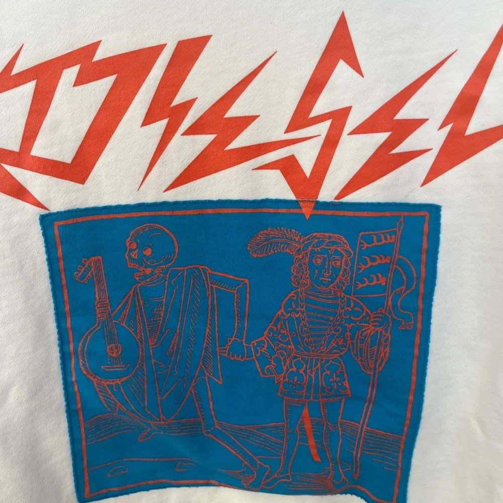 Diesel Vintage Alternative Energy White Pullover Sweatshirt Men’s Size Small